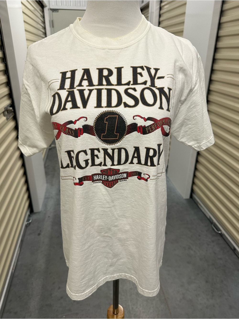 Harley-Davidson White Short Sleeve 'Legendary' Graphic Tee